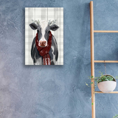 " Yuletide Cow II " by Victoria Borges