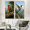 «Green Radiant Hummingbird Beauty II - Hummingbird Wall Art Living Room», ensemble de 2