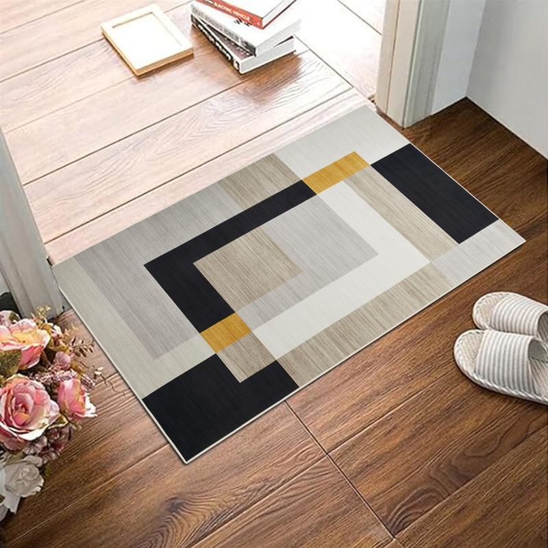 Oriental Machine Tufted Shag Area Rug, Rectangle 40 x 60 cm