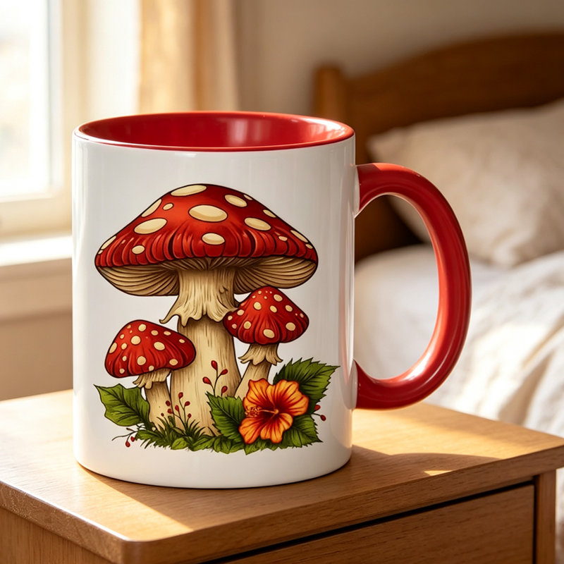 Ceramic Coffee Mug, Red