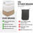 Laundry Hamper Woven Rope Tall Laundry Basket With Handle Decorative Storage Basket For Clothes And  In Living Room Bedroom Jute