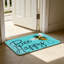 Tapis de sol 24 po x 36 po Bee Happy Honeybee pour porte d'entrée, bleu, jaune, noir