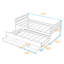 Lit simple avec lit gigogne coulissant et tiroirs de rangement-1234419005