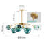 Lustre suspendu Spoutnik en verre Blossom Bule-187444891