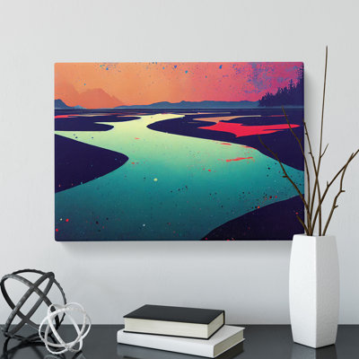 River - Wrapped Canvas Painting