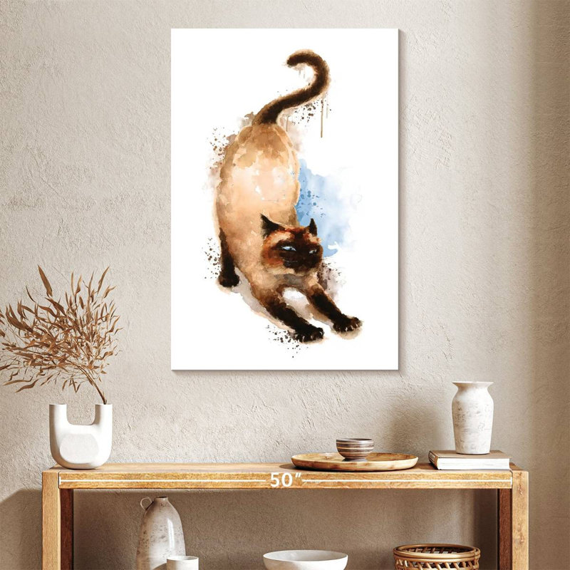 Siamese, 39" H x 26" W