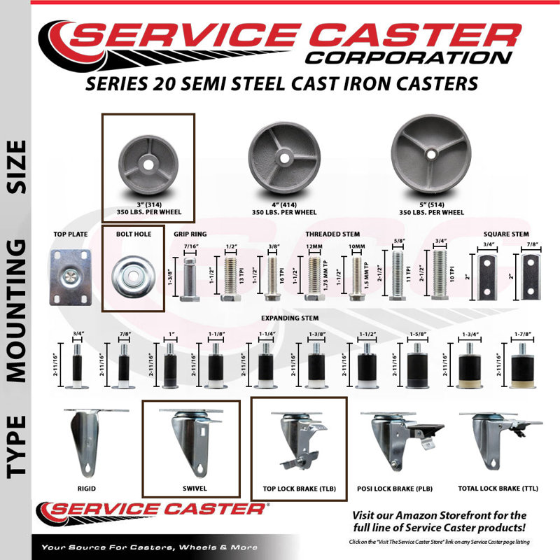Semi Steel Caster