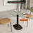 Round Dining Table With Sintered Stone Top And Square Stainless Steel Pedestal Base – Seats 2–3 People, Kitchen & Dining Room Table For Cafes-397740301-397740298