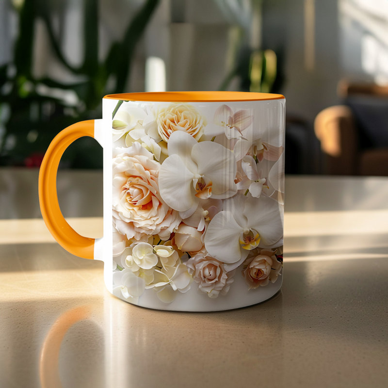Ceramic Coffee Mug, Orange