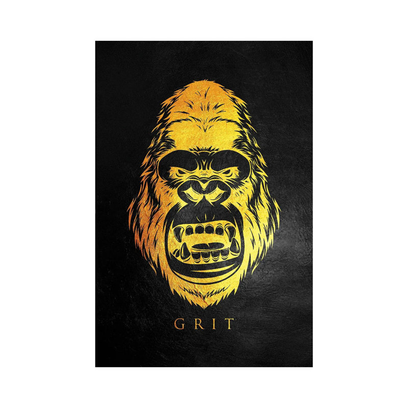 Gorilla Grit by Adrian Baldovino - Wrapped Canvas Print, 30.48cm H x 20.32cm W x 1.905cm D