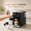 Machine à espresso automatique 20 bars avec moulin et mousseur à lait, broyage réglable, réservoir d'eau de 1,5 L, autonettoyant