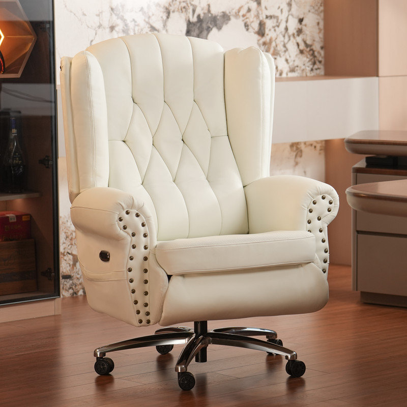 Mason Massage Executive Chair with Heated,Ventilation, White