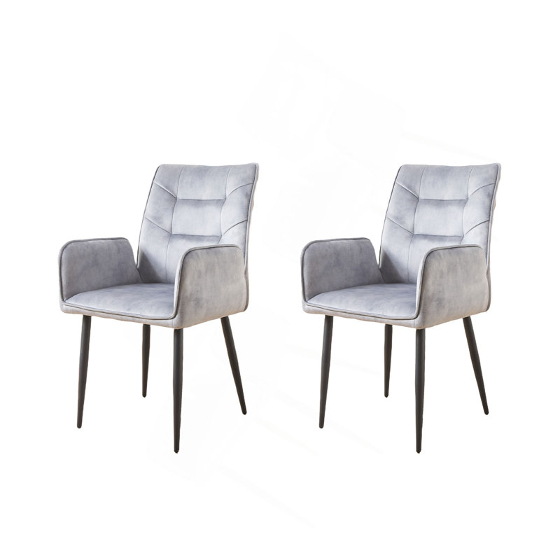 Ensemble de chaises de salle à manger 2 pièces Modern, Gris