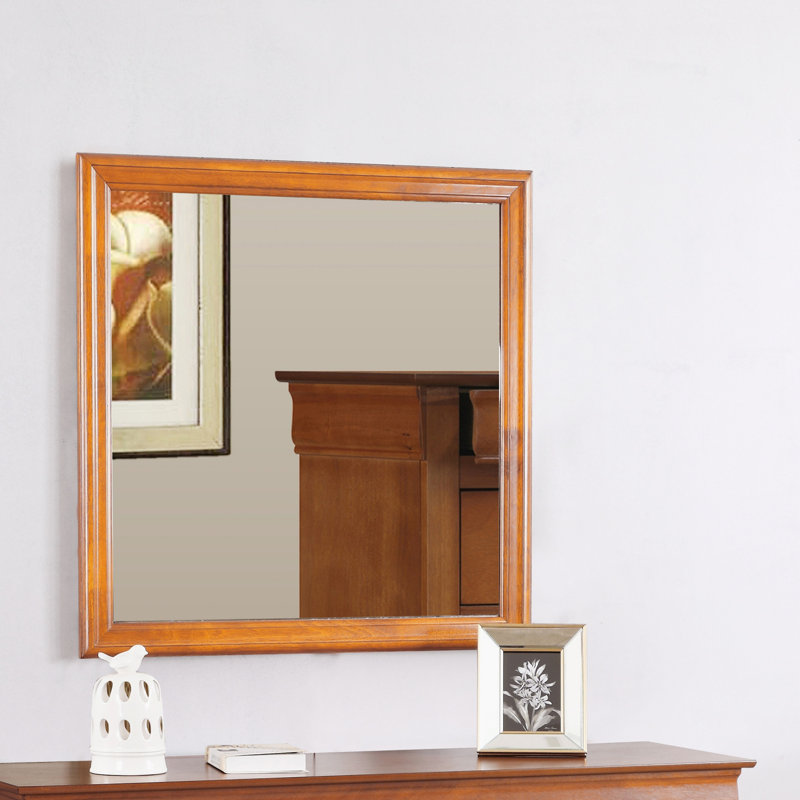 Miroir Louis Phillipe G3160-M, chêne, 38.03" x 38.03", Oak, Square