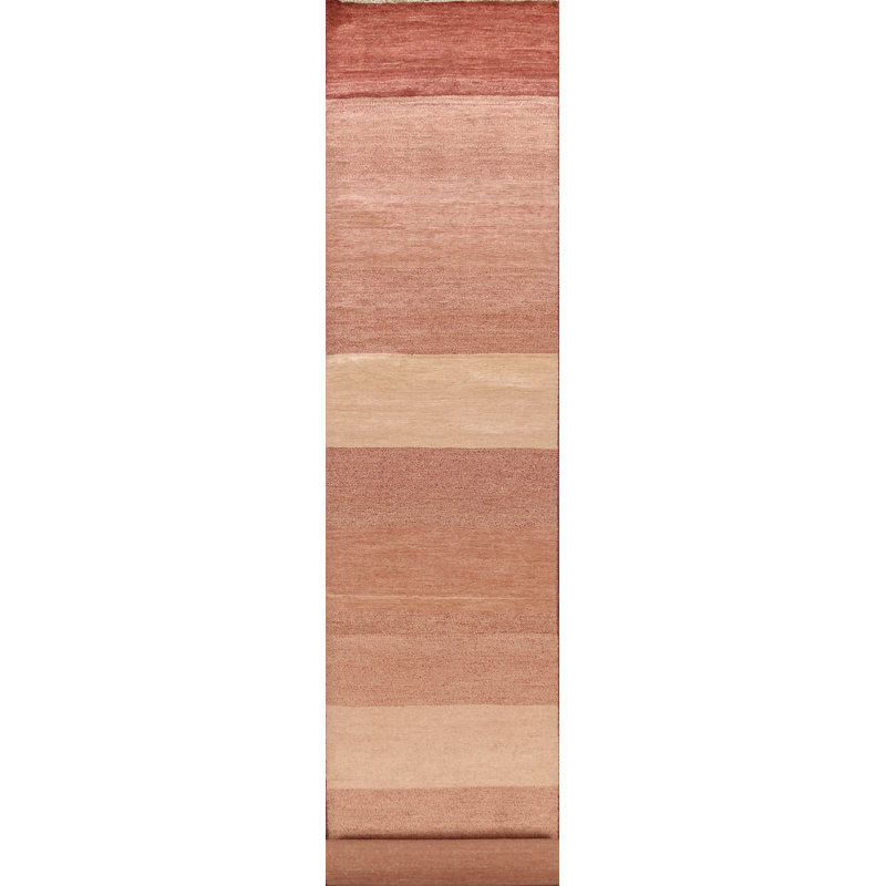 Tapis de couloir en Tapis décoratif laine noué à la main de conception unique 2 pi 7 po x 20 pi 3 po New Age