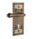 Craftsman Plate Single Dummy with Decorative Keyhole and Fleur Lever
