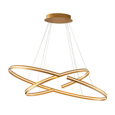 Elipse 2 - Light LED Chandelier with Acrylic Accents