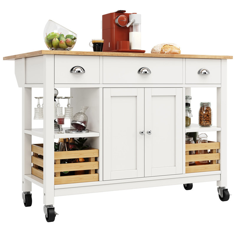 Wood Bar Cart