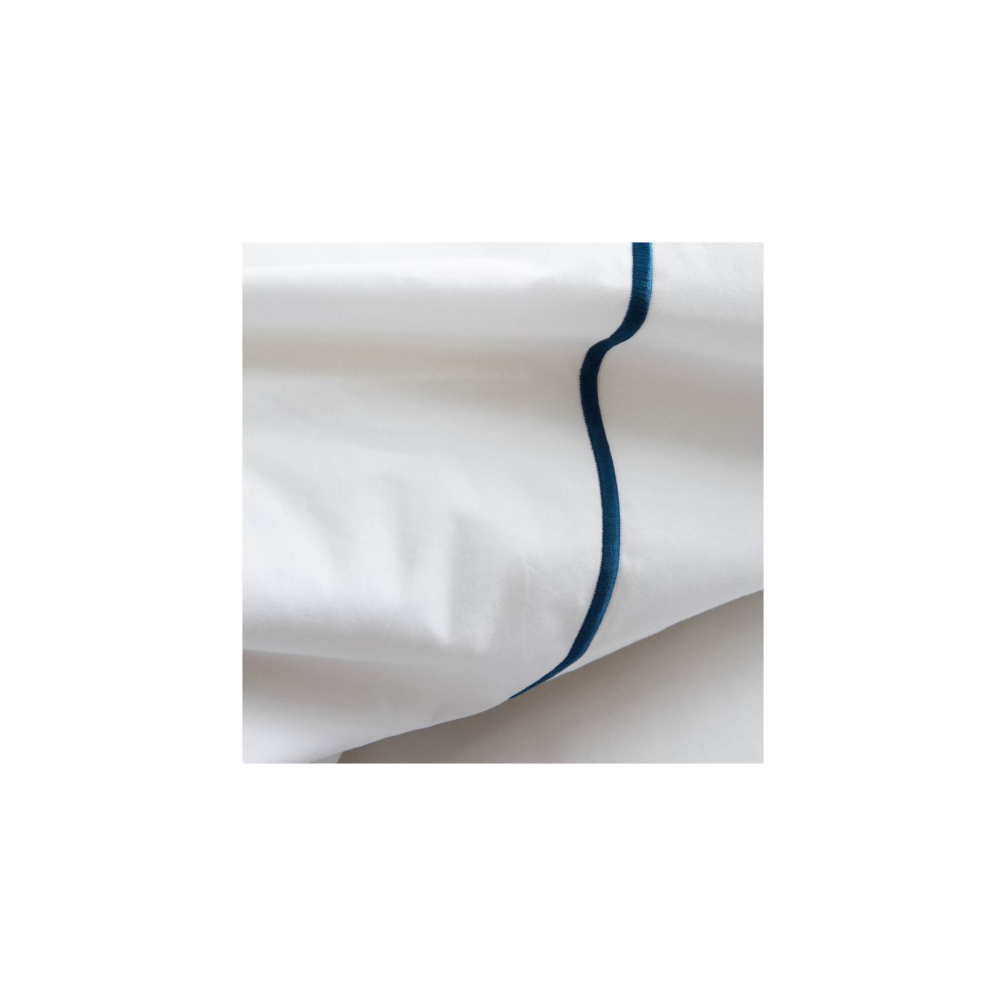 Benin 100% Cotton Percale Sheet Set, Twin, Navy