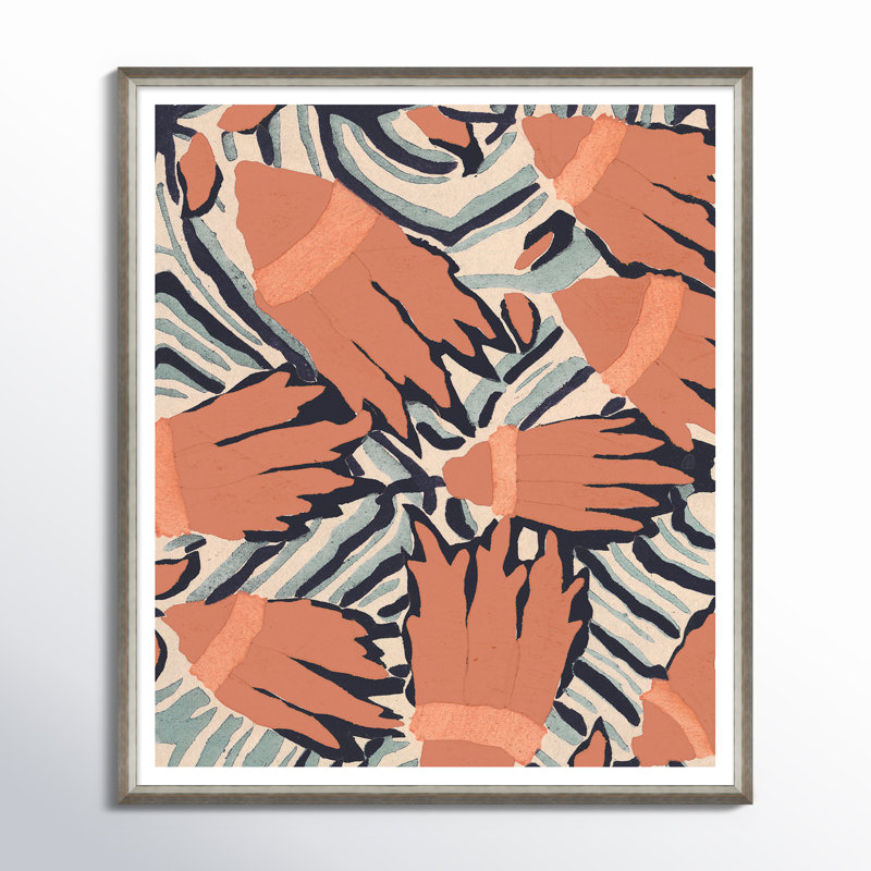 'Asian Textile Designs' Framed Graphic Art Print