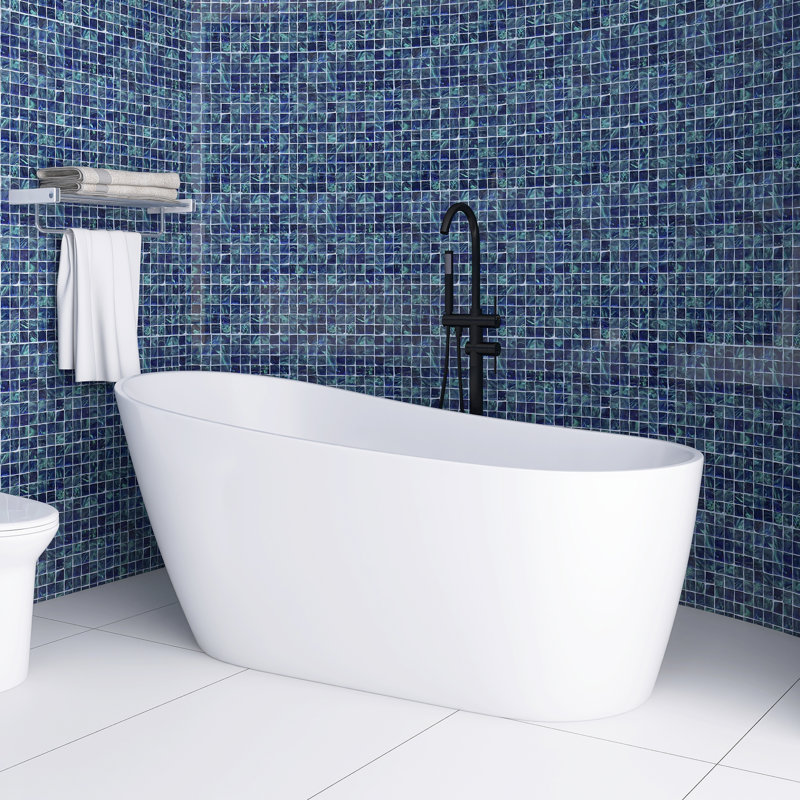 Baignoire de trempage autoportante 63 po x 31 po