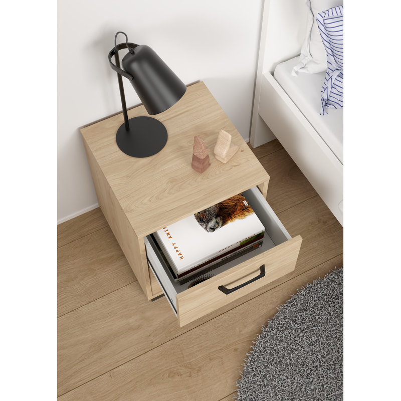 Chesnel 2 Drawer Nightstand, Honey Brown