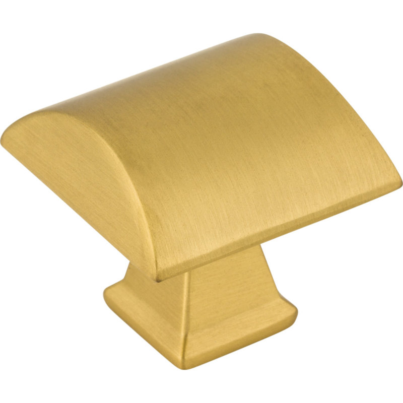 Roman Square Knob, Brushed Gold