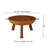 Union Round Wood-Burning Steel Finish Cast Iron Outdoor Raised Fire Pit Bowl - Brown - 24"-1434217330-1434217335