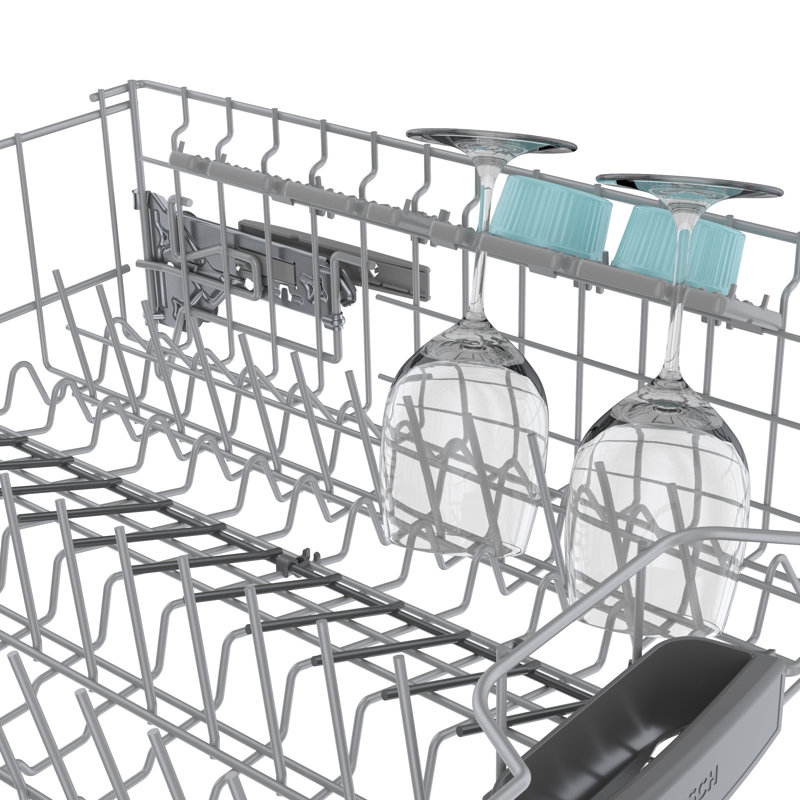 300 Series 24" Stainless Steel Front Control Built-In Dishwasher with 3Rd Rack, Black