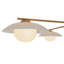 Plafonnier semi-encastré 3 lumières Mid-Century