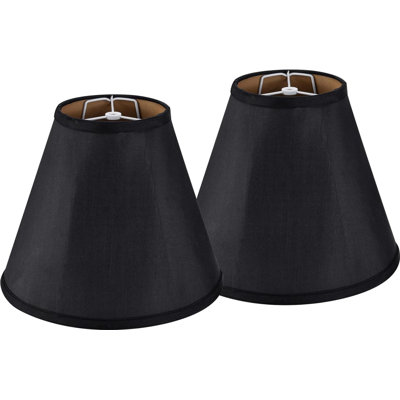 Abat-jour cloche en lin 10,9 po x l 13,4 po (araignée) - ensemble de 2