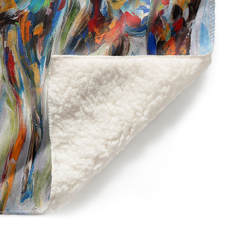 Couverture de sherpa doux mustangs, l 51 po x L 60 po