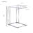Contemporary Gold 24.75 Inch Space-Saving C-Shape Side Table-1687232277
