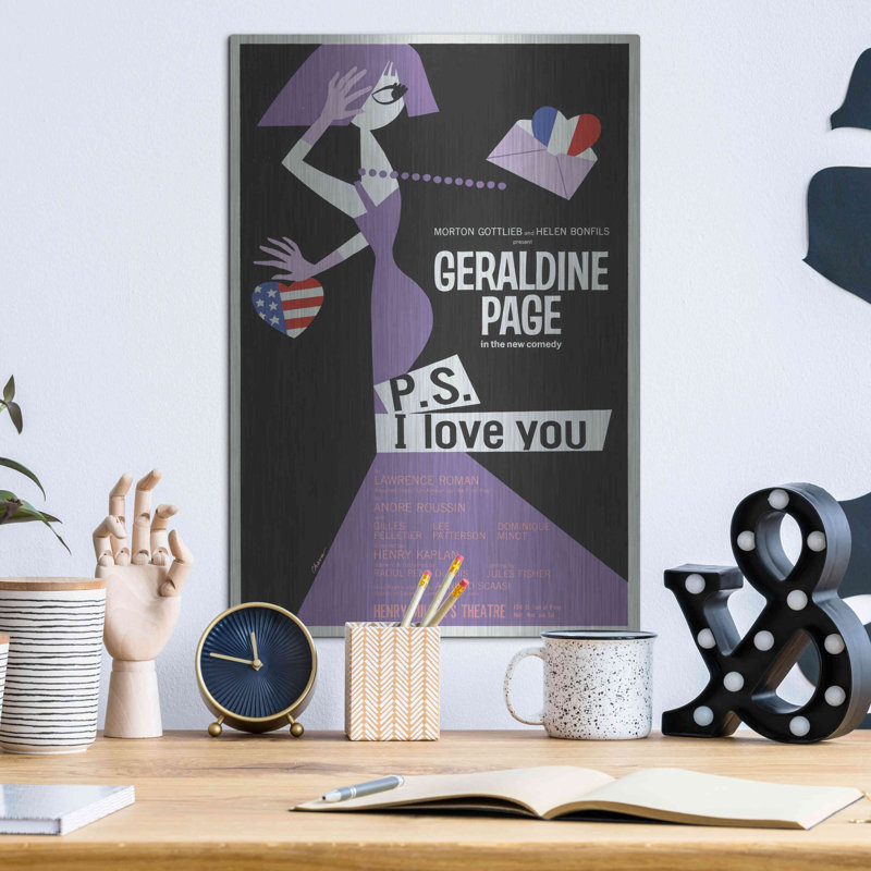«P.S. I Love You» par Luxe, H 16 po x l 12 po