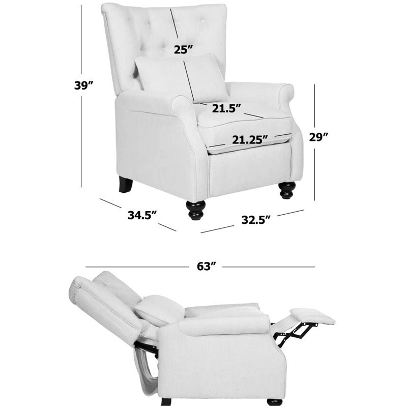Fauteuil inclinable luxueux en velours Canary
