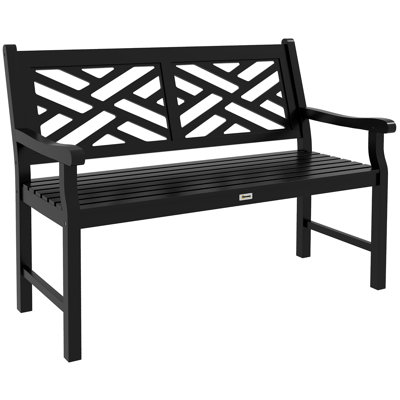 Outdoor Bench, Garden Bench, Wooden Patio Bench for Garden, Lawn, Porch, Yard, Work Entryway