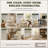 Lyra Taupe Upholstered Armless Side Wingback Dining & Vanity Chair with Hidden Metal Casters