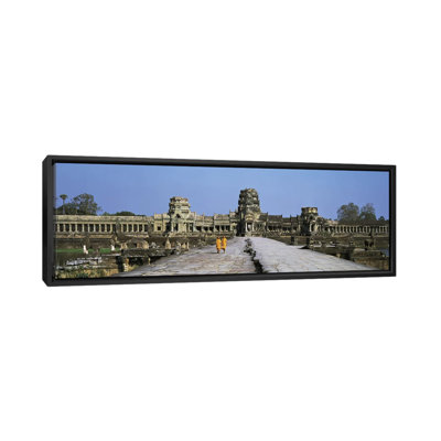 Panoramic Angkor Wat Cambodia Photographic Print on Canvas