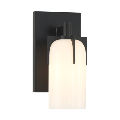  Applique murale 1 lumière Caldwell en noir mat