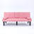 The 67-Inch Pink PVC Multi-Functional Sofa Bed, With A Foldable And Cup Holder Design, Makes It Extremely Convenient To Turn The Living Room Into A Guest Room-1902606944