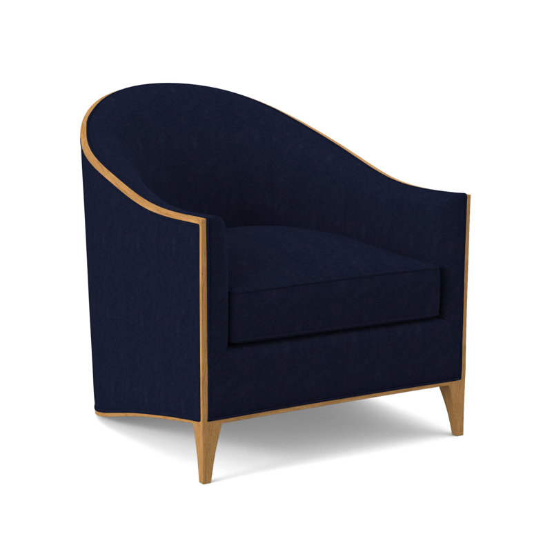 Chaise Atelier, Ambre, Mélange de polyester uniforme Margaret