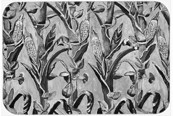 Caroline's Treasures Corn Ironwork Fence Glass Cutting Board