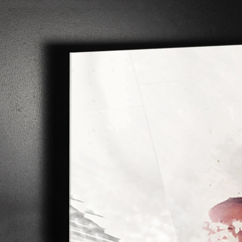 Abstract Flowers Roses by Giallobus - No Frame Painting on Plastic / Acrylic, 65cm H x 95cm W