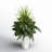 Mixed River Fern and Dogtail Bush Artificial Plant in Planter