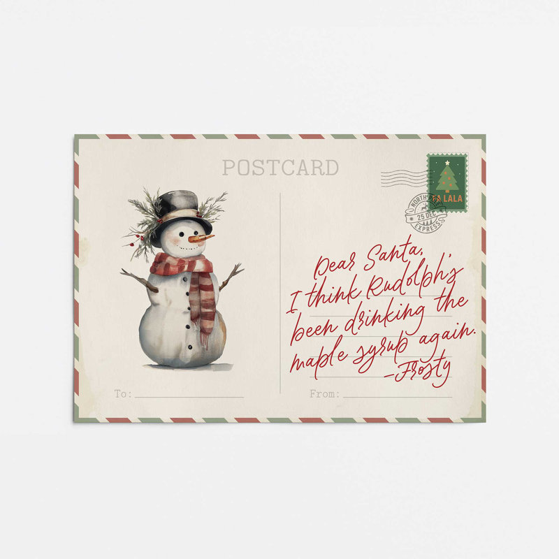 «Frosty’s Little Secret», reproduction d'art, 16 po x 20 po, Sans cadre