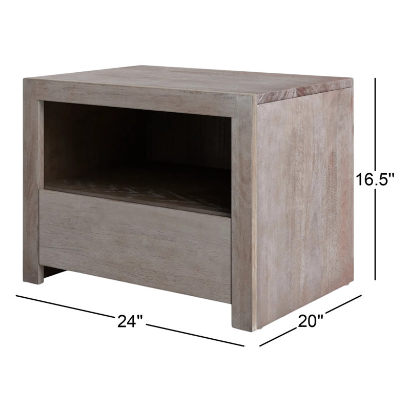 24'' W Plywood / Laminate Board Nightstand