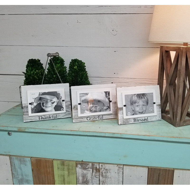 Nitesh White Washed Reclaimed Wood Picture Frame