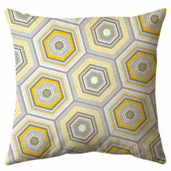 Derrynisk Geometric Square Throw Cushion