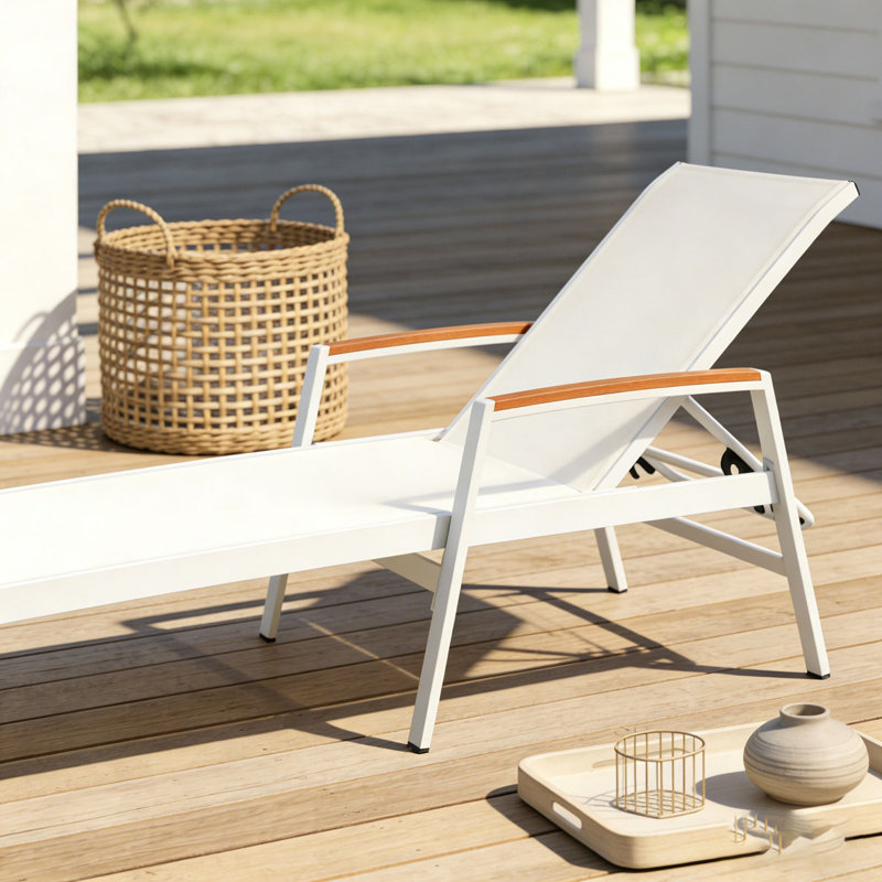 CHAISE LUNGE, Blanc, 1