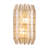 Fractal 8.5-in 2 Light (40-watt) Oxidized Gold Leaf Wall Sconce
